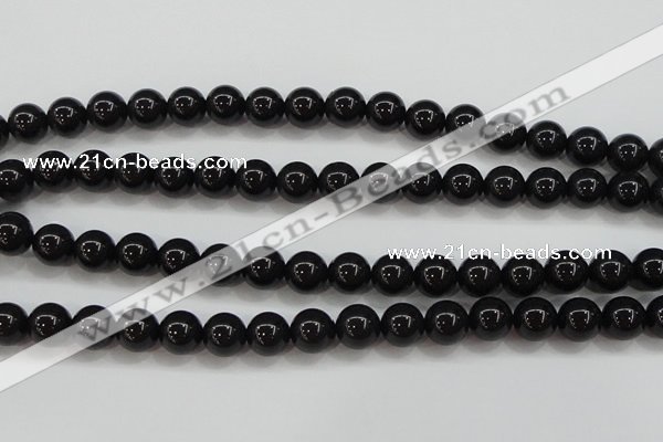 CBJ554 15.5 inches 10mm round Russian black jade beads wholesale