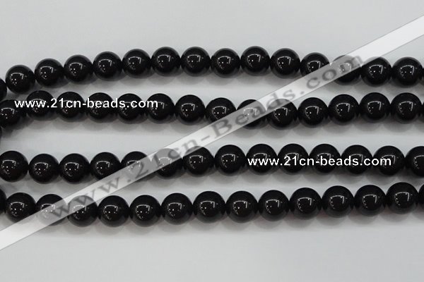 CBJ555 15.5 inches 12mm round Russian black jade beads wholesale