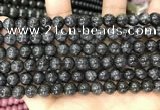 CBJ558 15.5 inches 6mm round black jade beads wholesale