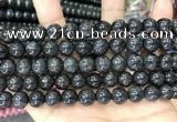 CBJ560 15.5 inches 10mm round black jade beads wholesale