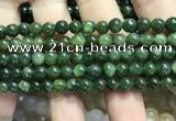 CBJ631 15.5 inches 6mm round Russian green jade beads wholesale