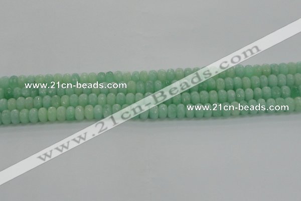 CBJ65 15.5 inches 5*8mm faceted rondelle jade gemstone beads