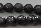 CBJ651 15.5 inches 8mm round black jade beads wholesale