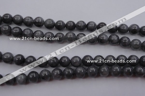 CBJ652 15.5 inches 10mm round black jade beads wholesale