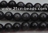 CBJ656 15.5 inches 6mm round black jade beads wholesale