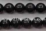 CBJ657 15.5 inches 8mm round black jade beads wholesale