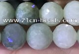 CBJ667 15.5 inches 8mm faceted round jade beads wholesale