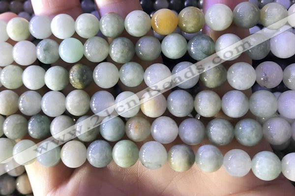 CBJ672 15.5 inches 8mm round jade beads wholesale