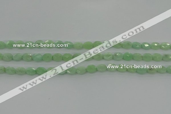 CBJ68 15.5 inches 7*9mm faceted oval jade gemstone beads