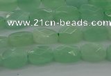 CBJ69 15.5 inches 6*8mm faceted rectangle jade gemstone beads