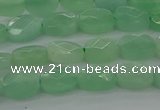 CBJ70 15.5 inches 7*9mm faceted rectangle jade gemstone beads