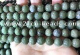 CBJ703 15.5 inches 10mm round green jade beads wholesale