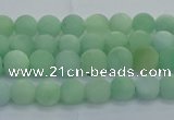 CBJ80 15.5 inches 4mm round matte jade gemstone beads wholesale