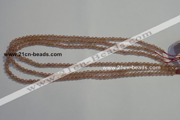 CBQ01 15.5 inches 4mm round strawberry quartz beads wholesale