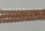 CBQ08 15.5 inches 6mm faceted round strawberry quartz beads