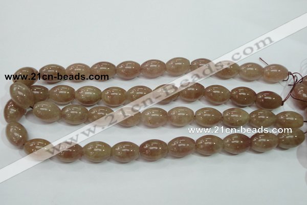 CBQ227 15.5 inches 13*18mm rice strawberry quartz beads