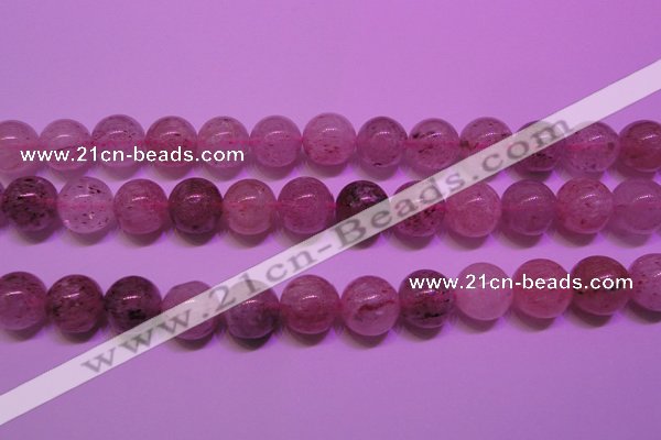 CBQ404 15 inches 12mm round natural strawberry quartz beads