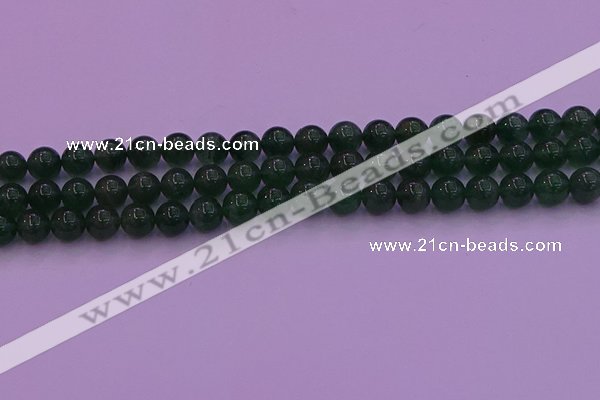 CBQ423 15.5 inches 8mm round green strawberry quartz beads