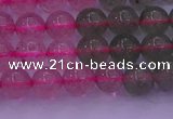 CBQ428 15.5 inches 7mm round mixed strawberry quartz beads