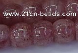 CBQ444 15.5 inches 15*20mm rondelle strawberry quartz beads