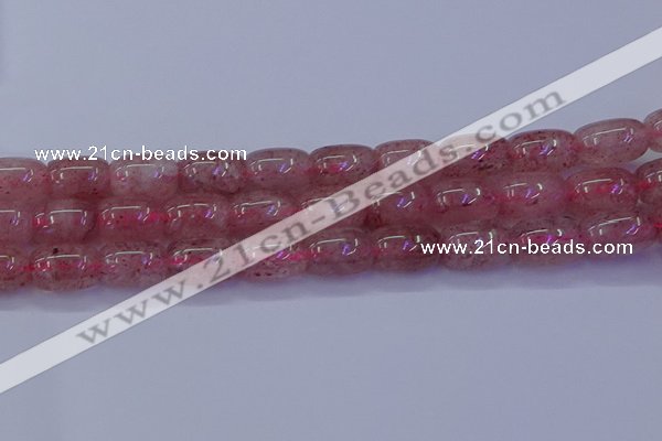 CBQ449 15.5 inches 13*18mm drum strawberry quartz beads