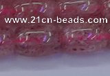 CBQ450 15.5 inches 15*20mm drum strawberry quartz beads