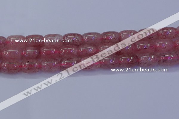 CBQ450 15.5 inches 15*20mm drum strawberry quartz beads