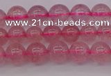 CBQ481 15.5 inches 6mm round strawberry quartz beads wholesale