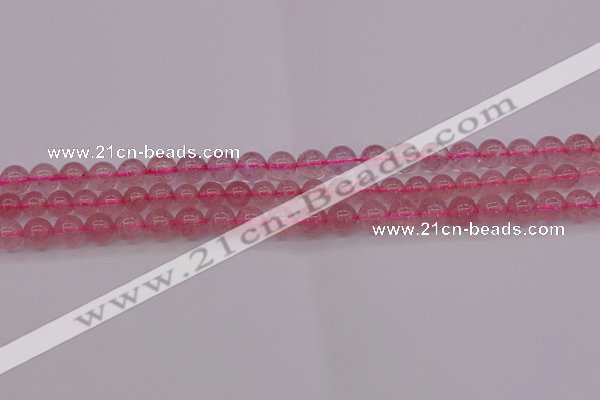 CBQ481 15.5 inches 6mm round strawberry quartz beads wholesale