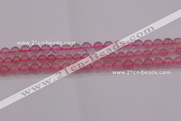 CBQ482 15.5 inches 8mm round strawberry quartz beads wholesale