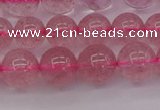 CBQ483 15.5 inches 10mm round strawberry quartz beads wholesale