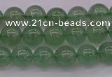 CBQ491 15.5 inches 6mm round green strawberry quartz beads