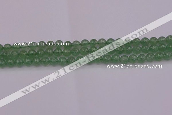 CBQ491 15.5 inches 6mm round green strawberry quartz beads