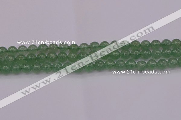 CBQ492 15.5 inches 8mm round green strawberry quartz beads