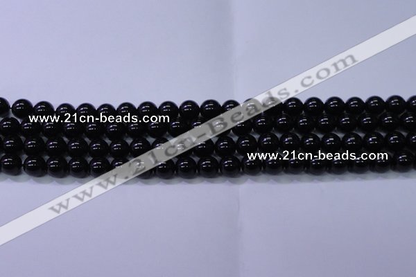 CBQ501 15.5 inches 6mm round natural black quartz beads