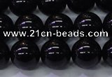 CBQ504 15.5 inches 12mm round natural black quartz beads