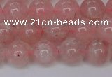 CBQ614 15.5 inches 12mm round natural strawberry quartz beads