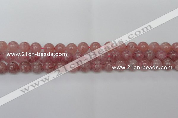 CBQ615 15.5 inches 14mm round natural strawberry quartz beads