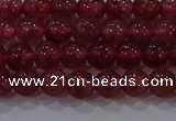 CBQ621 15.5 inches 6mm round strawberry quartz beads wholesale