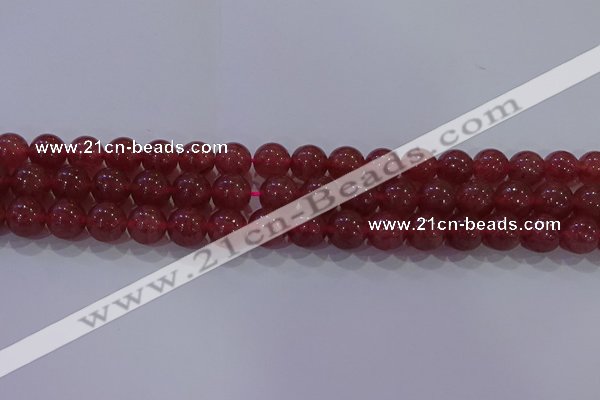 CBQ623 15.5 inches 10mm round strawberry quartz beads wholesale