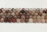 CBQ731 15.5 inches 10mm round strawberry quartz beads wholesale