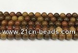 CBQ738 15.5 inches 10mm round red moss agate beads wholesale