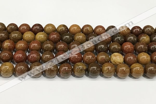 CBQ738 15.5 inches 10mm round red moss agate beads wholesale