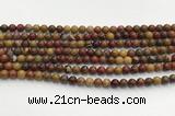 CBQ740 15.5 inches 6mm round red moss agate gemstone beads wholesale