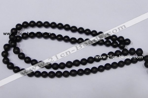 CBS02 15.5 inches 6mm round black stone beads wholesale