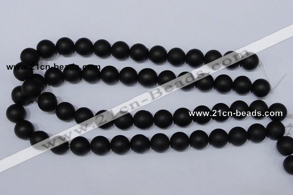 CBS04 15.5 inches 10mm round black stone beads wholesale