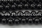 CBS500 15.5 inches 6mm round A grade black spinel beads