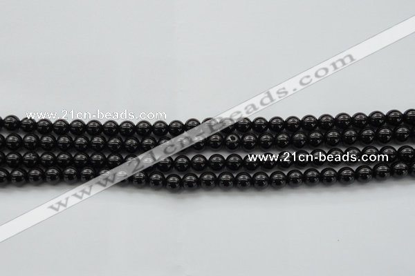 CBS500 15.5 inches 6mm round A grade black spinel beads