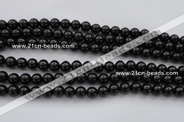 CBS501 15.5 inches 8mm round A grade black spinel beads