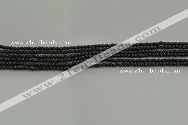 CBS538 15.5 inches 2mm round black spinel beads wholesale